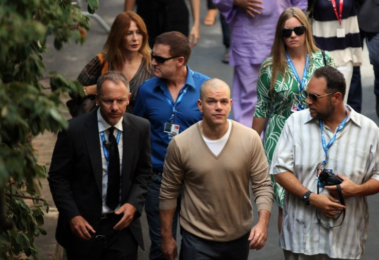Damon arrives at the Film Cinema&#039;s Place in Venice during the 68th Venice Film Festival