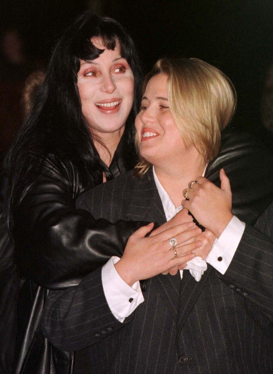 Cher and Chastity at Human Rights Campaign rally