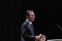 Chinese Premier Wen walks after addressing the session of United Nations Climate Change Conference 2009 in Copenhagen