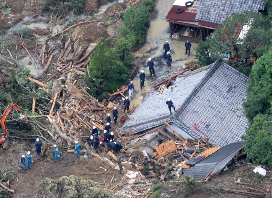 Typhoon Talas Pounds Japan with Rain, Flood, Landslide and Damages