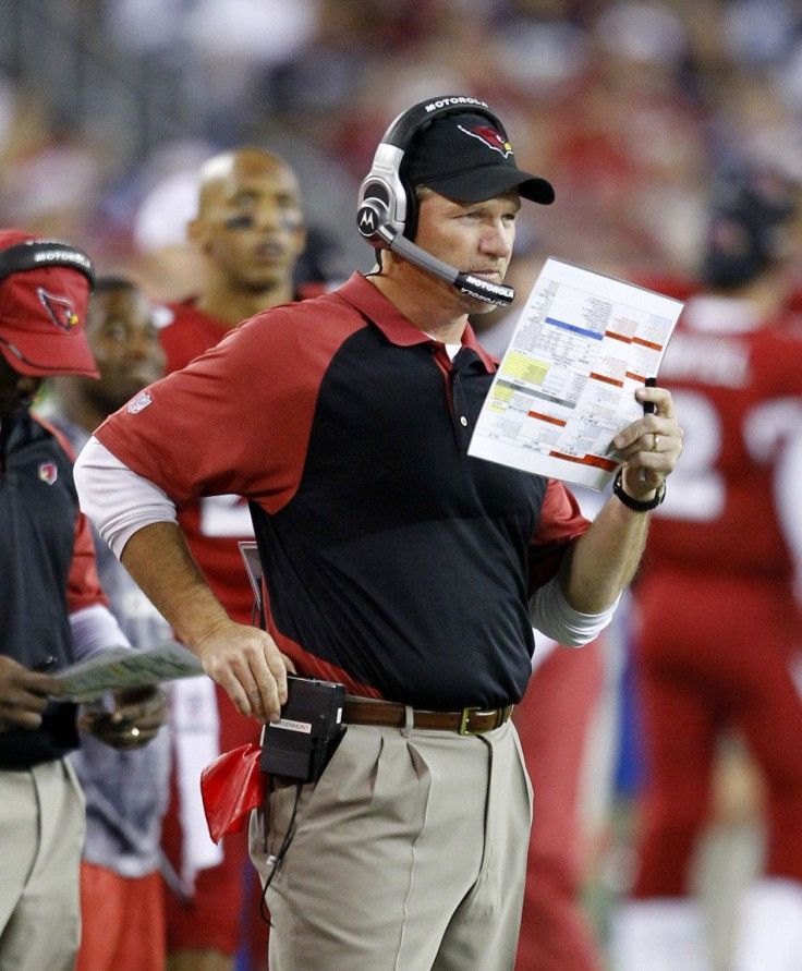 Arizona Cardinals head coach Whisenhunt in the fourth quarter against the Dallas Cowboys during an NFL game in Glendale, Arizona