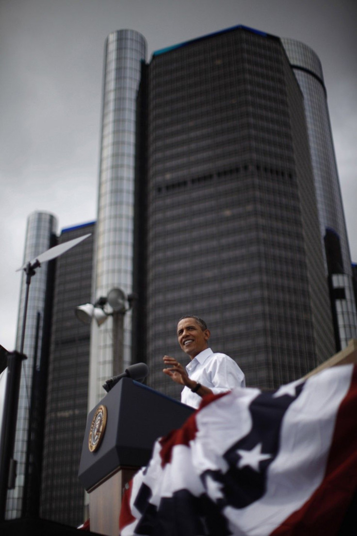 U.S. President Barack Obama at the 2011 Labor Day Rally.