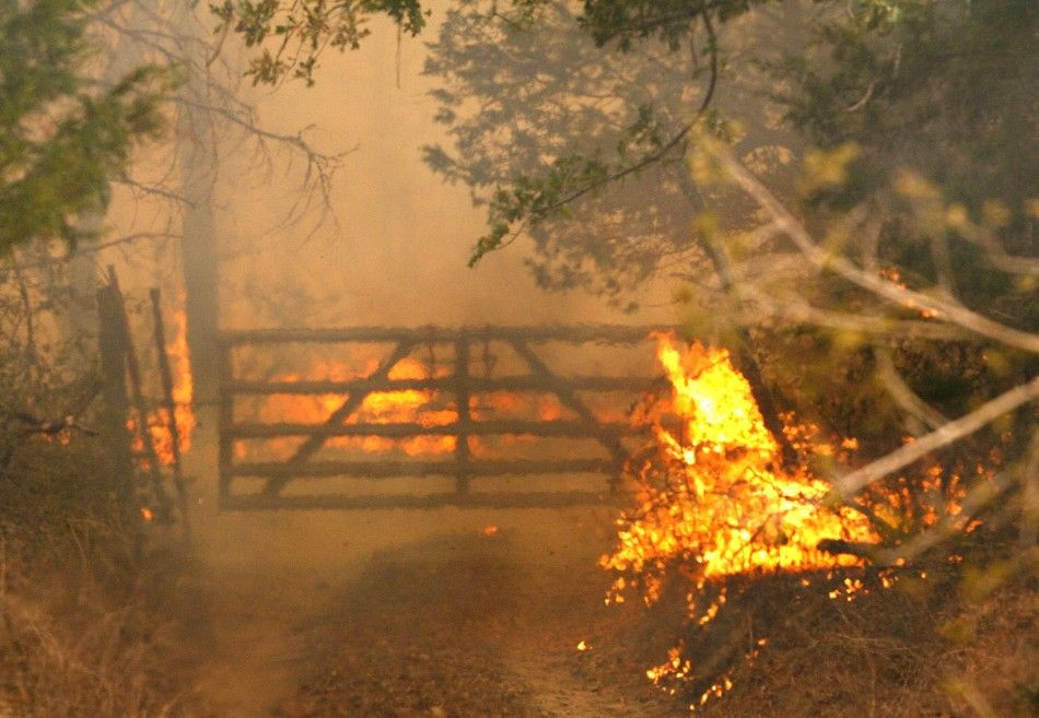 Latest Photos of Raging Wildfire in Texas