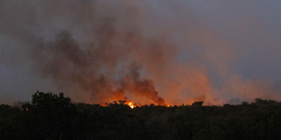 Latest Photos of Raging Wildfire in Texas