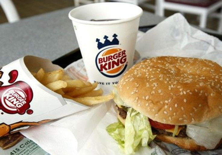 A meal at a Burger King restaurant in Virginia