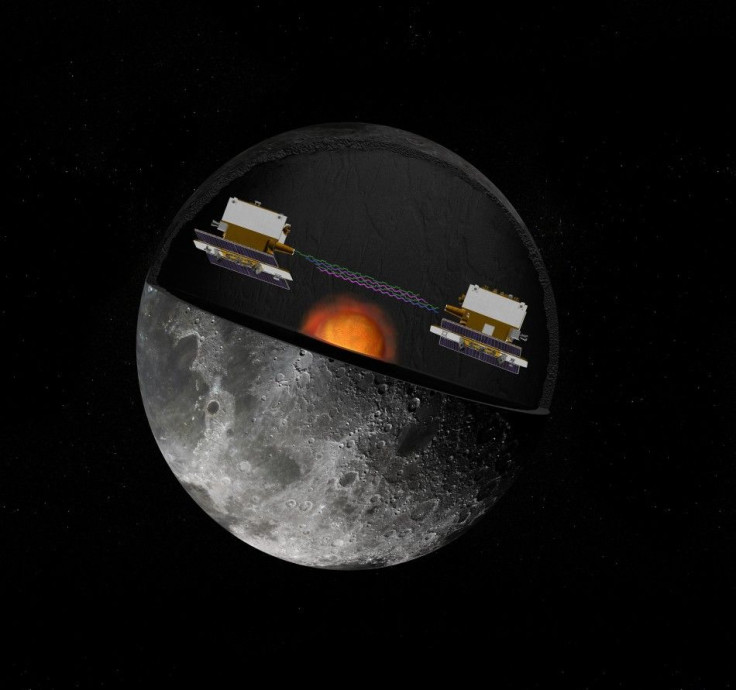 NASA handout image of the GRAIL mission&#039;s twin spacecraft in orbit around the moon