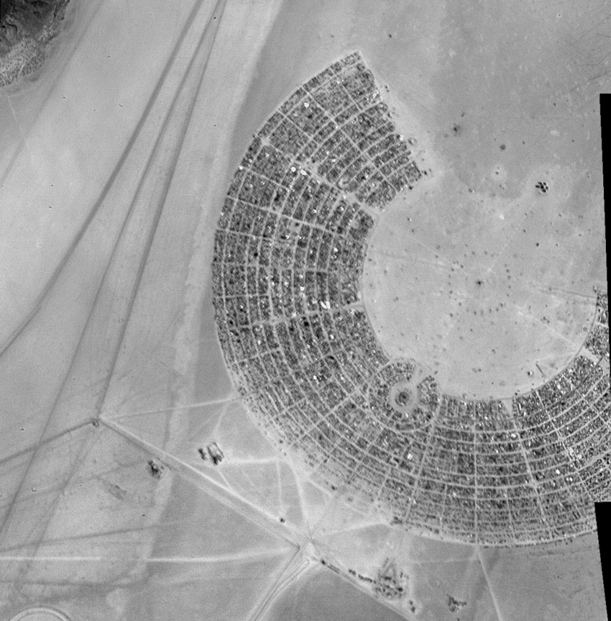 ESA Releases Satellite Image of 2011 Burning Man Festival.
