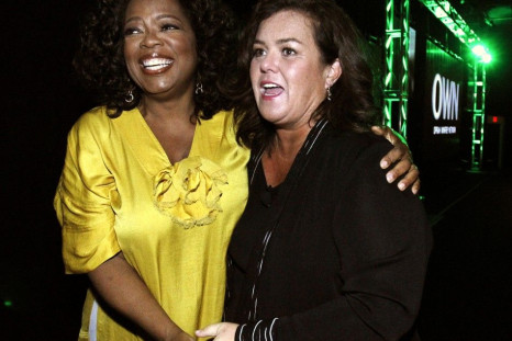 Oprah Winfrey poses with Rosie O&#039;Donell at the 2011 Summer TV Critics Association Cable Press Tour in Beverly Hills