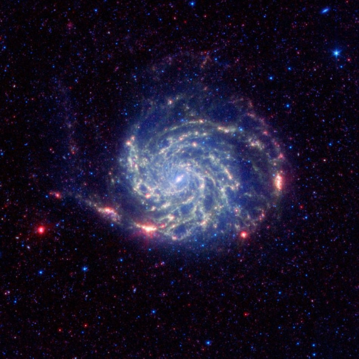 Image of the Pinwheel galaxy from NASA&#039;s Spitzer Space Telescope