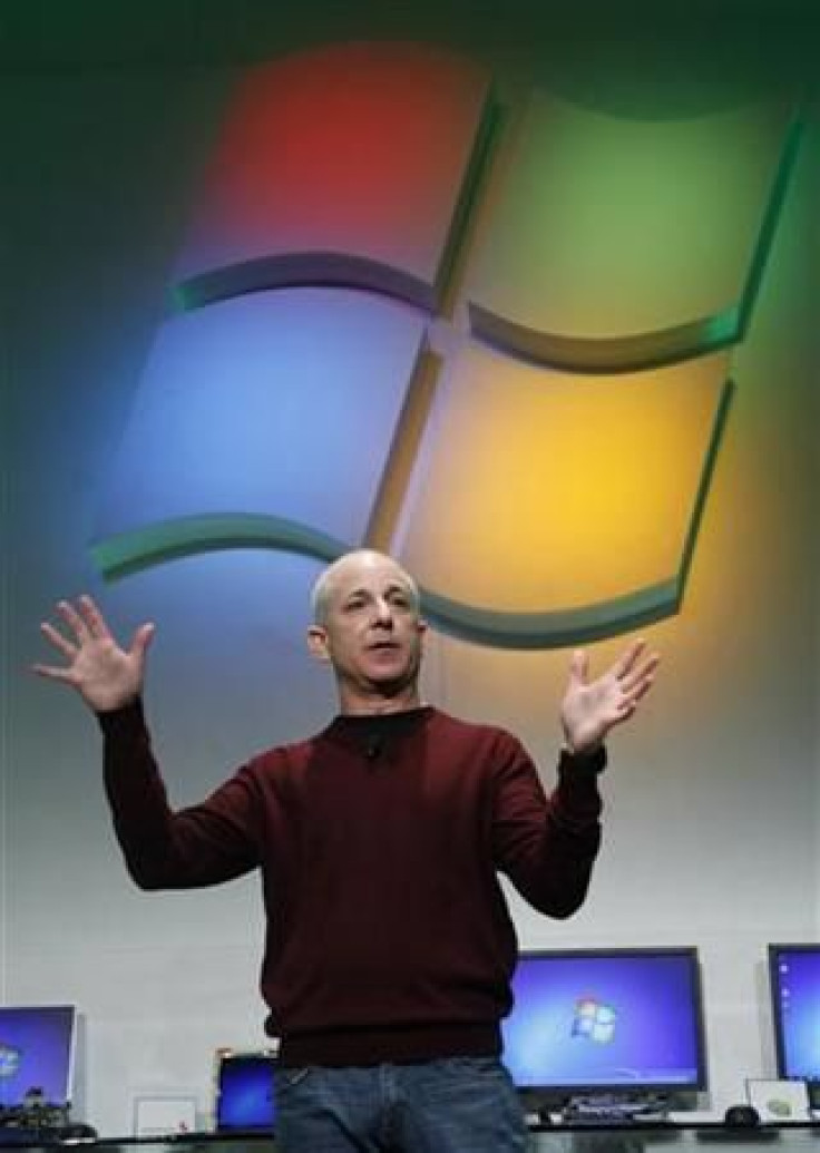 Steven Sinofsky, president of Windows and Windows Live Division at Microsoft, talks at Consumer Electronics Show in Las Vegas