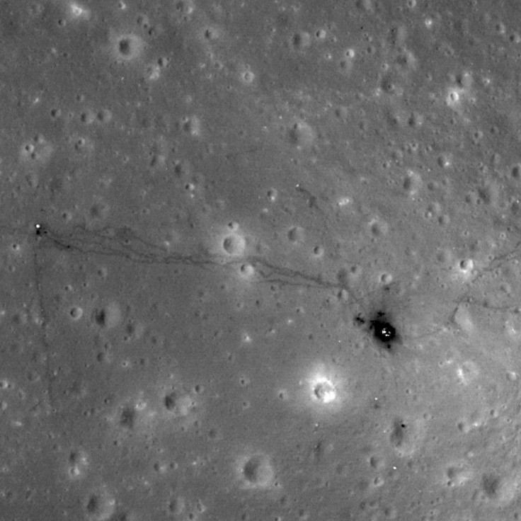 NASA&#039;s Lunar Reconnaissance Orbiter image of the moon&#039;s surface