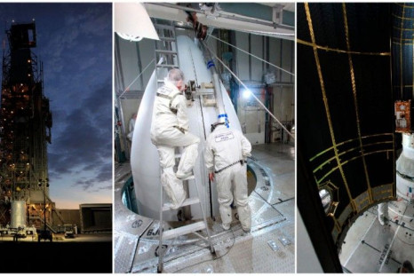 Combination photos of NASA's twin GRAIL spacecraft set for launch on September 8, 2011