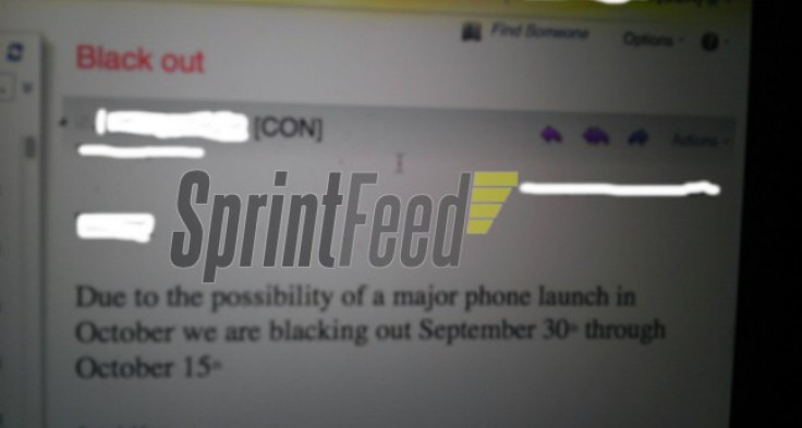 Sprint iPhone 5 memo
