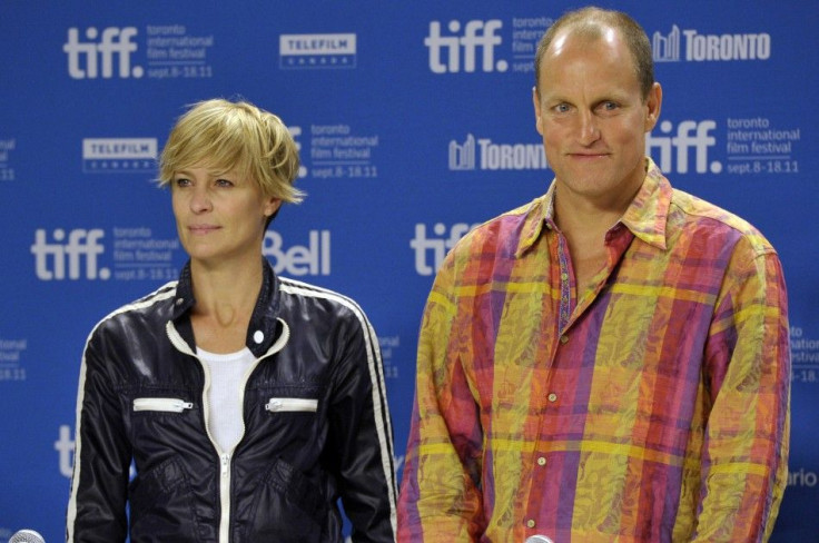 Actors Woody Harrelson and Robin Wright pose during the press conference for the film &quot;Rampart&quot; at the 36th Toronto International Film Festival