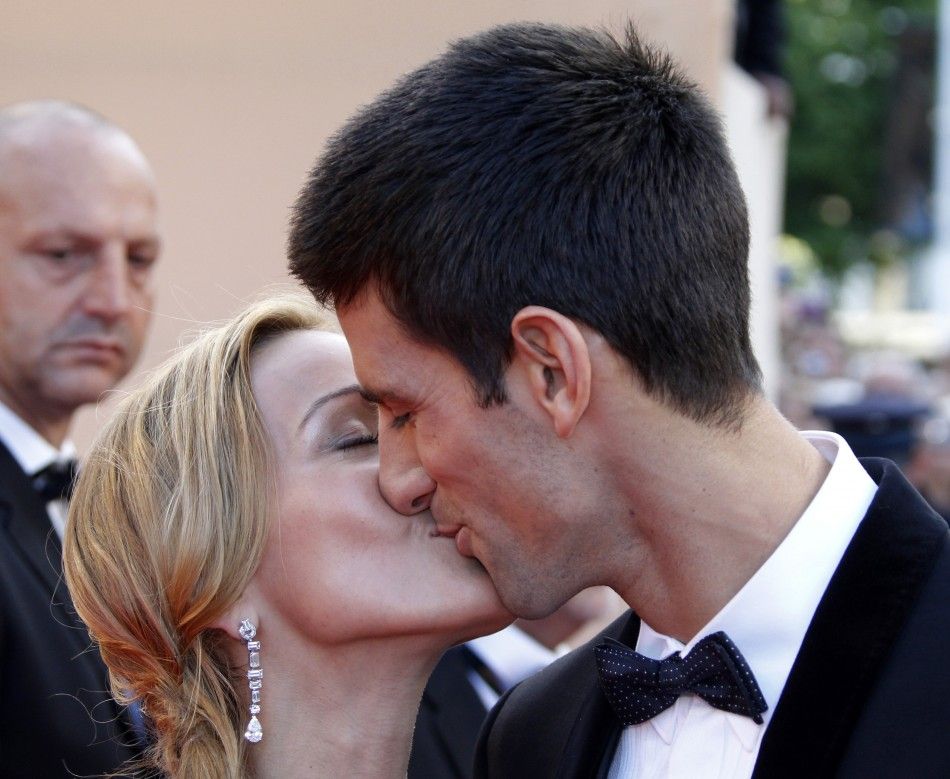 Novak Djokovic and his girlfriend Jelena Ristic