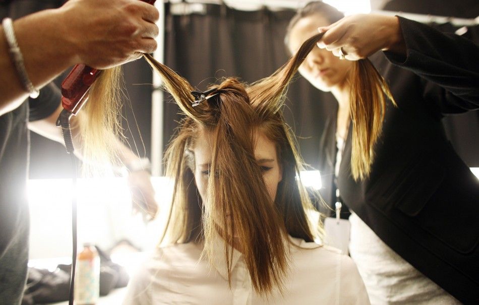 NYC Fashion Week - Models Getting Ready at the Backstage