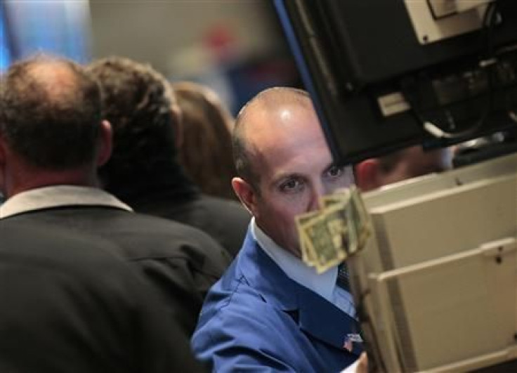 Traders work on the floor of the New York Stock Exchange