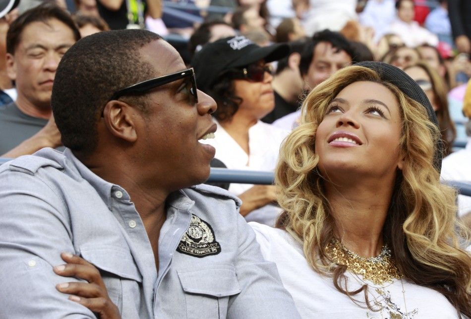 Rapper Jay-Z and his wife, singer Beyonce
