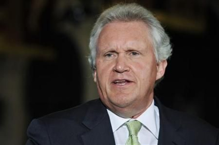 Immelt speaks at a news conference after a &quot;Jobs for America Summit&quot; at the U.S. Chamber of Commerce in Washington