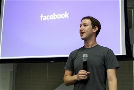 Facebook CEO Mark Zuckerberg speaks during a news conference at Facebook's headquarters in Palo Alto
