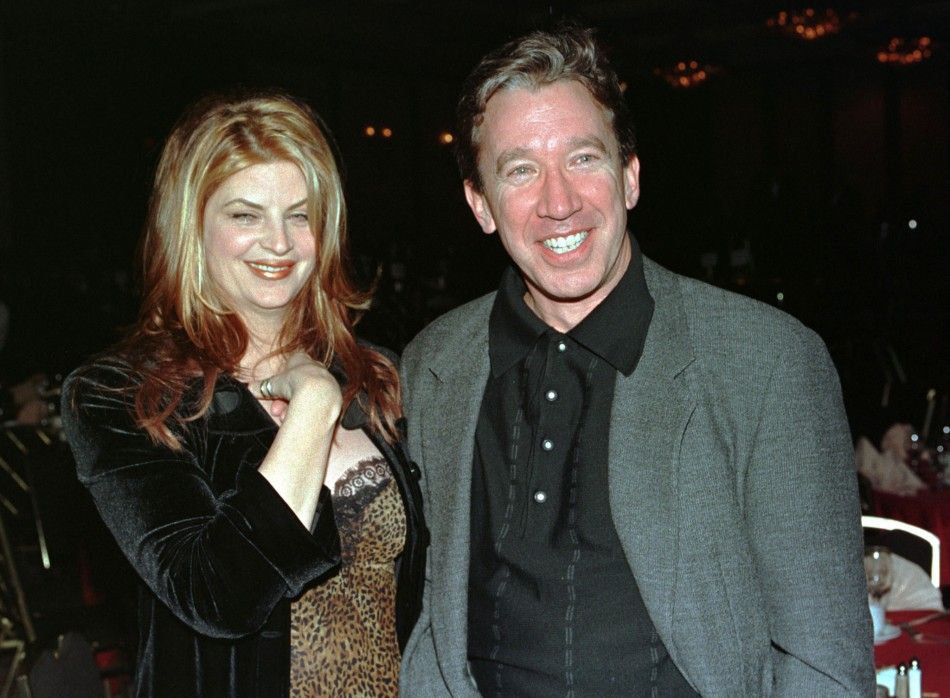Kirstie Alley and actor Tim Allen, stars of the new romantic comedy film quotFor Richer or Poorerquot, pose together at a party following the films premiere December 4 in Los Angeles.