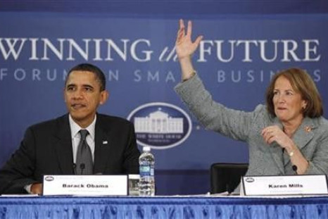 U.S. President Barack Obama speaks at the Winning the Future Forum on Small Business at Cleveland State University in Ohio