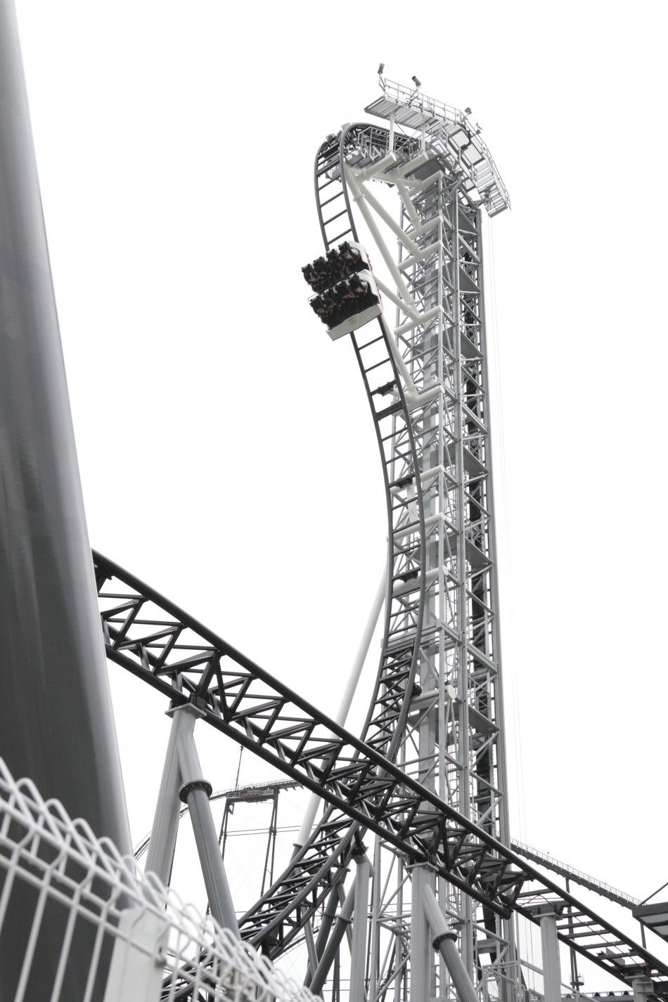 Handout picture of the worlds steepest roller coaster quotTakabishaquot with a free falling angle of 121 degrees