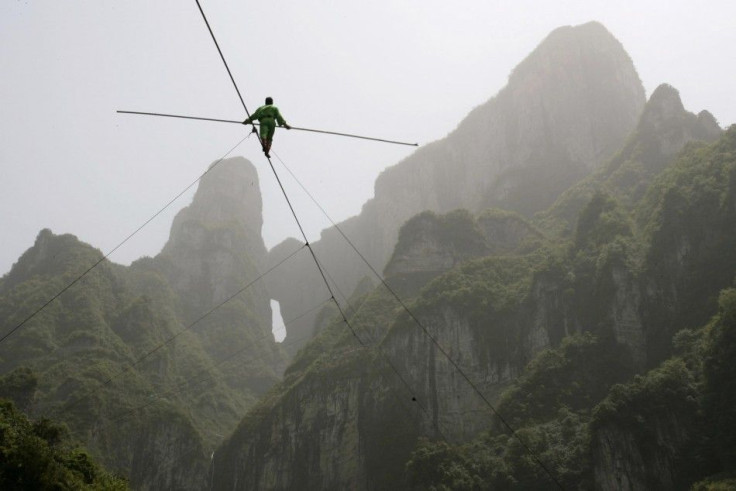 Guinness World Record for Aerial Tightrope Walking