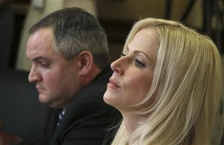 Tareq and Michaele Salahi testify before a House Homeland Security Committee hearingon Capitol Hill in Washington