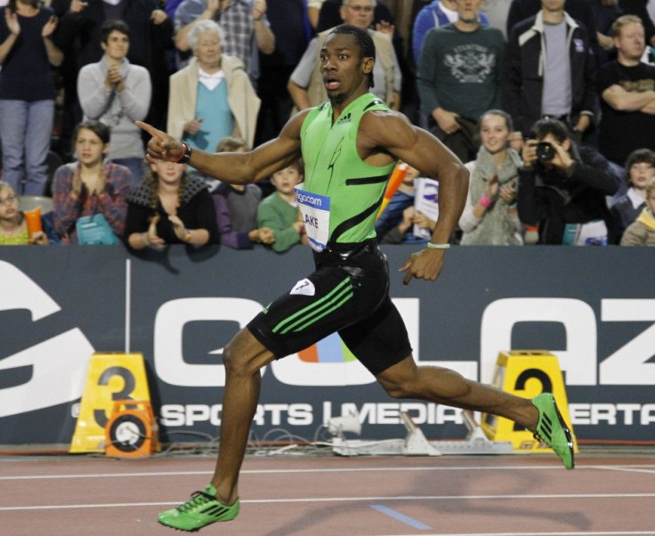 Blake of Jamaica wins the men&#039;s 200 metres event ahead of Thompson of Trinidad and Collins of St Kitts and Nevis at the Memorial Van Damme IAAF Diamond League athletics meeting in Brussels