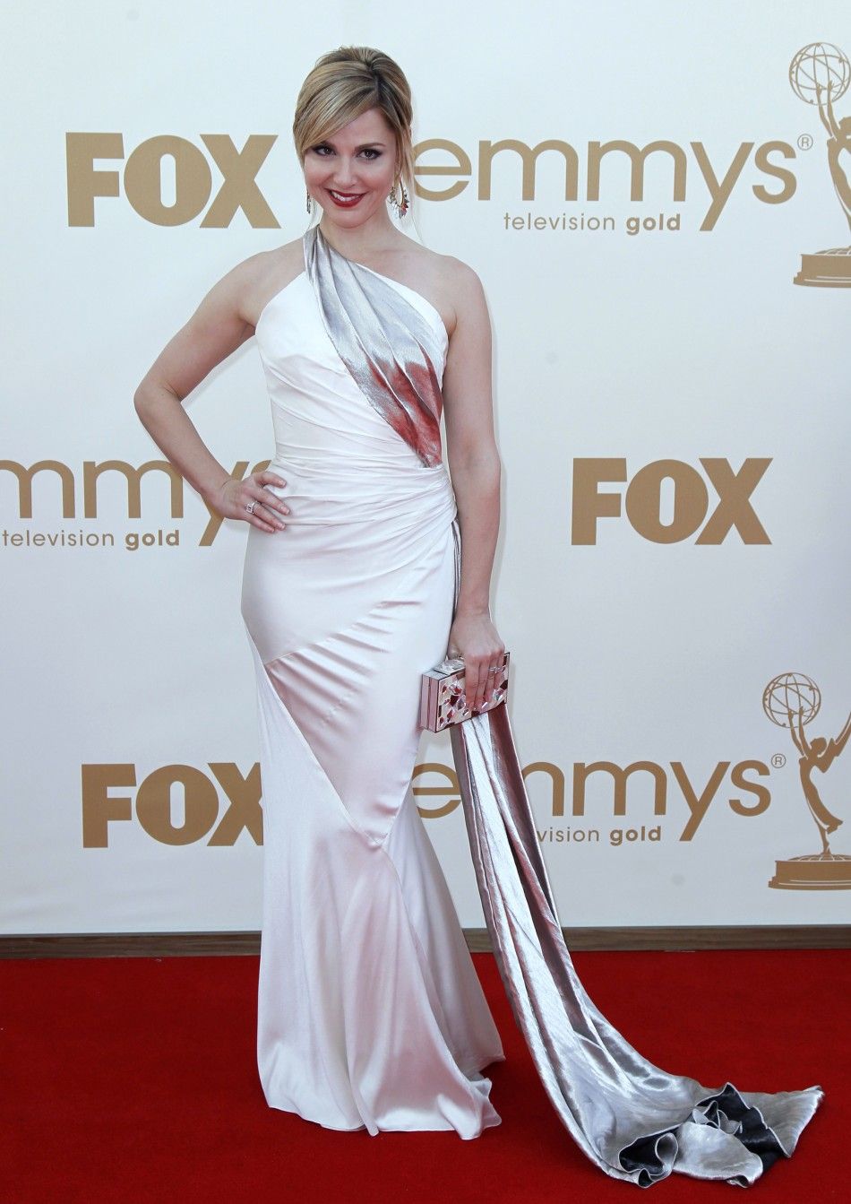 Actress Cara Buono from the television series quotMad Menquot arrives at the 63rd Primetime Emmy Awards in Los Angeles September 18, 2011. 