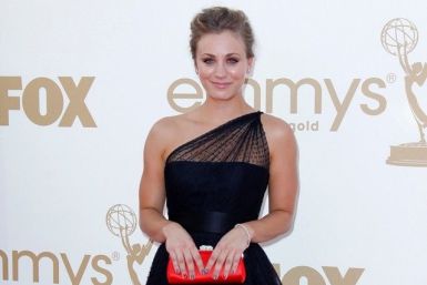 Actress Kaley Cuoco from &quot;Big Bang Theory&quot; arrives at the 63rd Primetime Emmy Awards in Los Angeles 