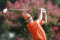 Spain&#039;s Jose Maria Olazabal tees off on the eighth hole during the second round of the 93rd PGA Championship golf tournament at the Atlanta Athletic Club in Johns Creek