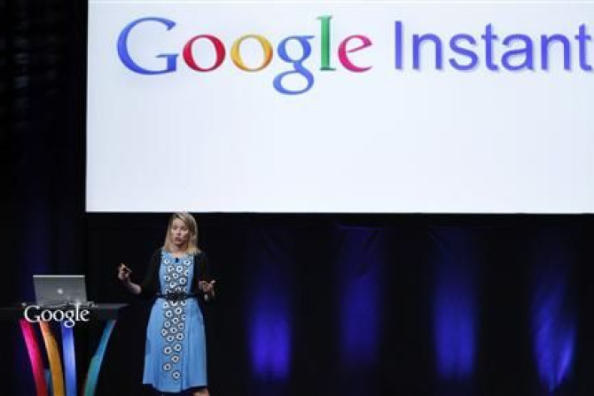 Google Inc vice president Marissa Mayer unveils Google Instant in San Francisco