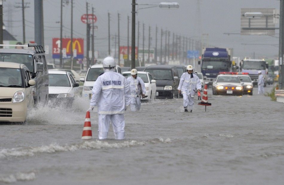 Typhoon Roke Hits Japan
