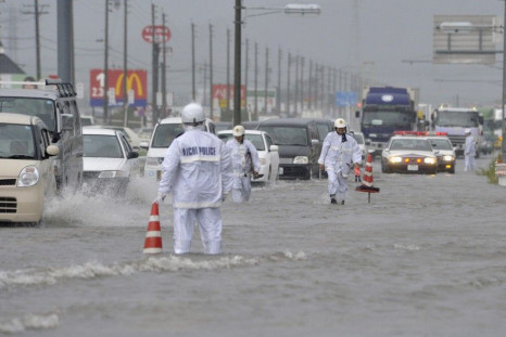 Typhoon Roke Hits Japan