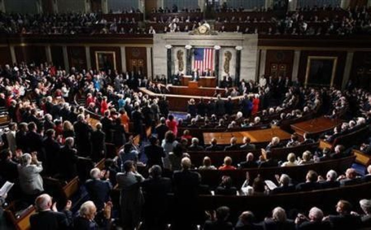 A Joint Session of Congress inside the chamber of the House of Representatives on Capitol Hill in Washington