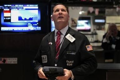 Trader Edward Curran on the floor of the New York Stock Exchange