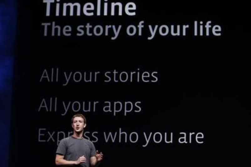 Facebook CEO Mark Zuckerberg introduces Timeline for Facebook in San Francisco