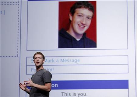 Facebook CEO Mark Zuckerberg delivers his keynote address at the Facebook f8 Developers Conference in San Francisco