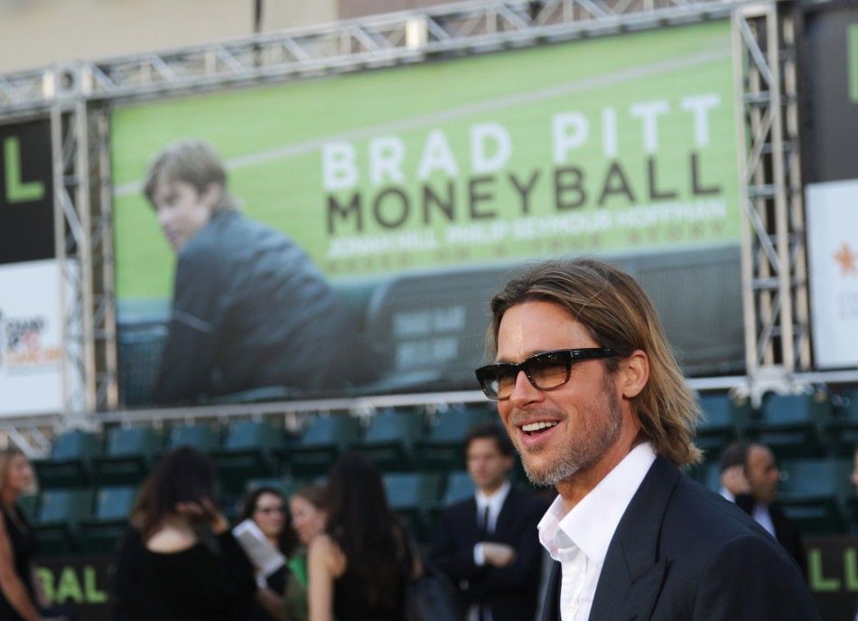 Actor Pitt arrives for the world premiere of the film quotMoneyballquot in Oakland