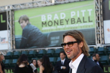 Actor Pitt arrives for the world premiere of the film &quot;Moneyball&quot; in Oakland