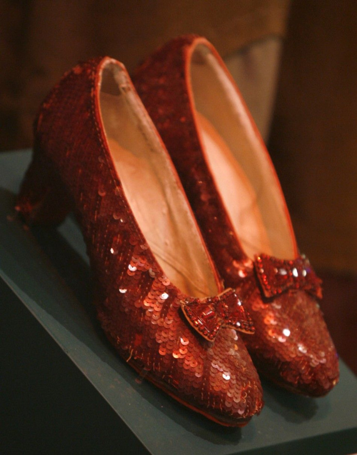 Judy Garland&#039;s Ruby slippers are displayed at the Smithsonian museum in Washington