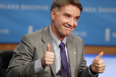 Eike Batista, Chairman and CEO, EBX Group gestures during the panel discussion 'Global Overview: Uncertainty Is the Only Certainty' at the 2011 The Milken Institute Global Conference in Beverly Hills, California May 2, 2011. REUTERS/Fred Prouser