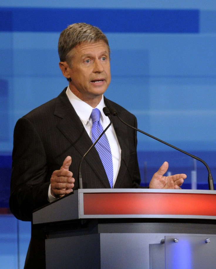 Gary Johnson at Orlando debate