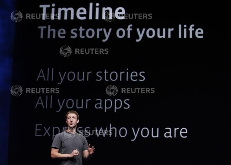 Facebook CEO Mark Zuckerberg introduces Timeline for Facebook in San Francisco.