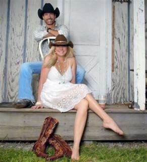 Country duo Burns & Poe are seen in this undated handout photo.