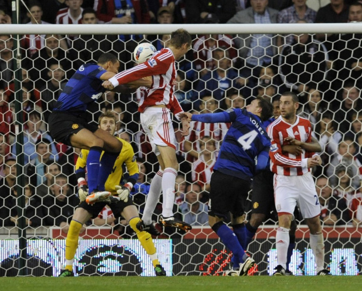 Peter Crouch, Stoke Vs Manchester United