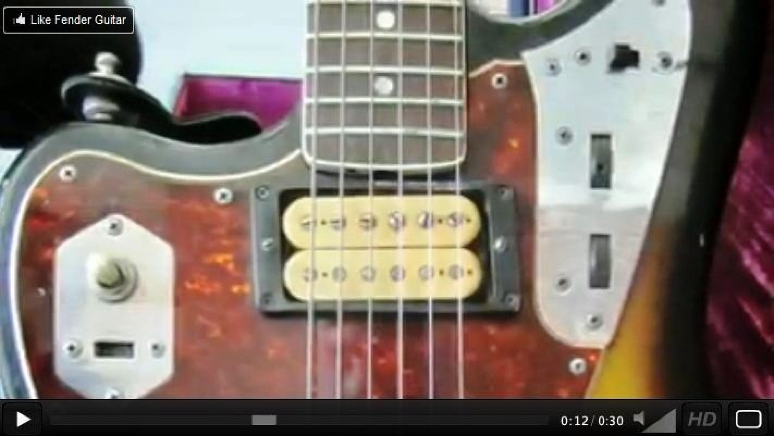 Screenshot from a video on Fender039s Facebook page regarding the release of the replica Jaguar.