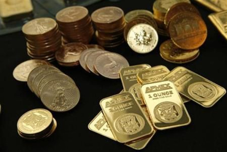 Gold Bullion and coins from the American Precious Metals Exchange (APMEX) is seen in this picture taken in New York